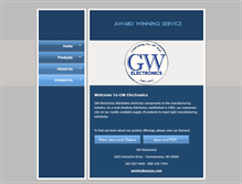 Tablet Screenshot of gwelectronics.net